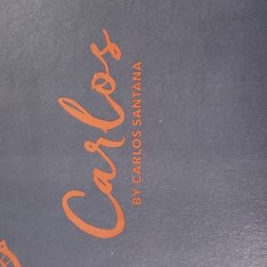 Holographic Gold Snake Print Sandal Carlos by Carlos Santana New In Box